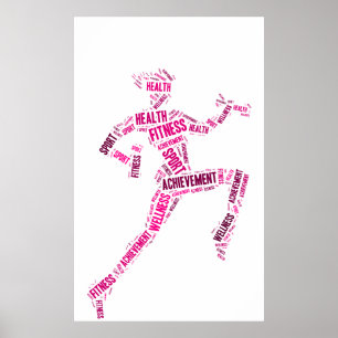 Fitness girl poster