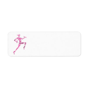 Fitness girl return address label