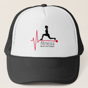 Fitness girl trucker hat