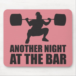 Fitness Girl Workout Gym Mouse Pad