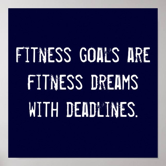 Fitness Goals Poster (Front)