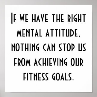 Fitness Goals Poster