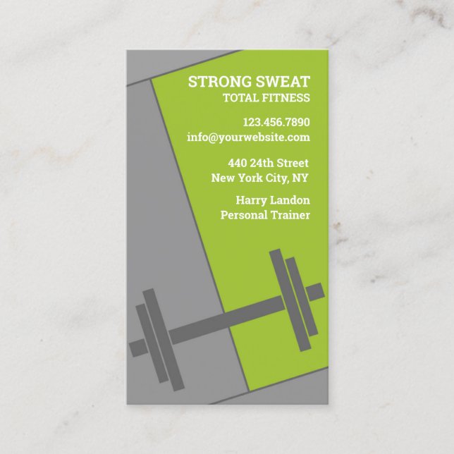 Fitness Gym Business Card (Front)