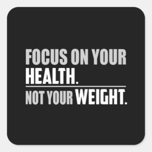 Fitness Gym Exercise Workout Sport Funny Gift Idea Square Sticker