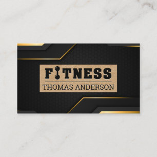 Fitness Gym Logo Personal Training Business Card