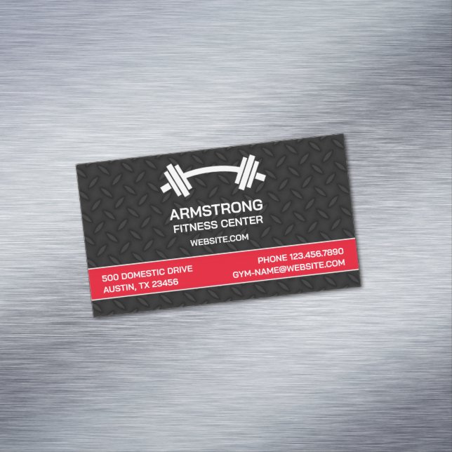 Fitness Gym Magnetic Business Card (In Situ)