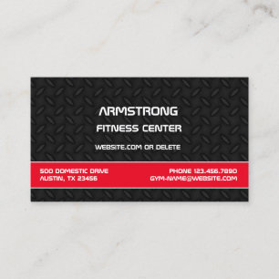 Fitness Gym Personal Trainer Business Card