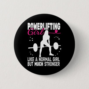 Fitness Gym Powerlifter Powerlifting Weightlifting 6 Cm Round Badge