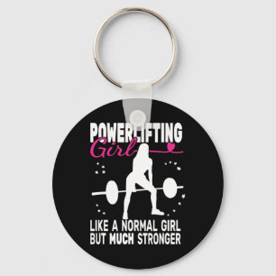 Fitness Gym Powerlifter Powerlifting Weightlifting Key Ring