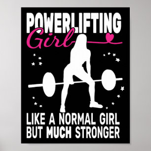 Fitness Gym Powerlifter Powerlifting Weightlifting Poster