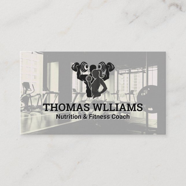 Fitness Gym Trainers | Health Business Card (Front)