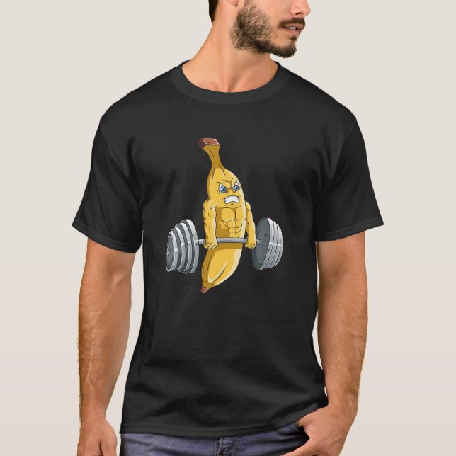 Fitness Gym Training Funny Banana Gym T-Shirt (Front)