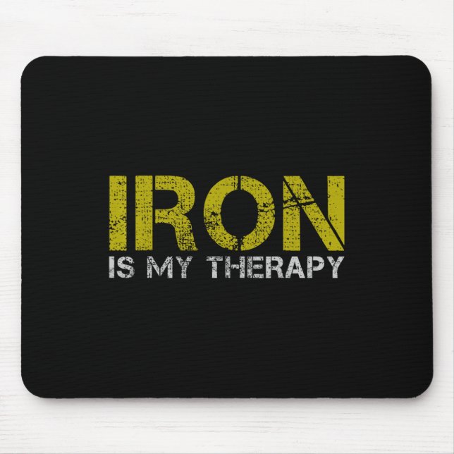 Fitness Gym Training Workout Bodybuilding Weightli Mouse Pad (Front)