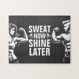 Fitness Gym Workout Bodybuilding Motivational Jigsaw Puzzle