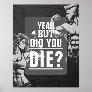 Fitness Gym Workout Bodybuilding Motivational Poster