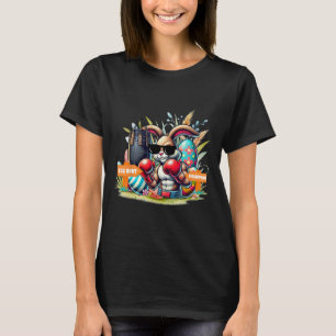 Fitness Gym Workout Egg Hunt Boxing Easter Bunny T-Shirt
