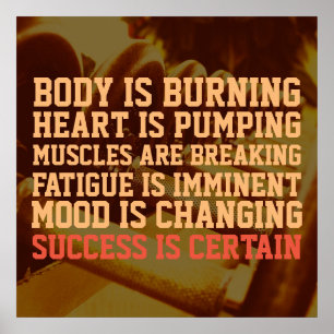 Fitness gym workout inspiration style cover poster