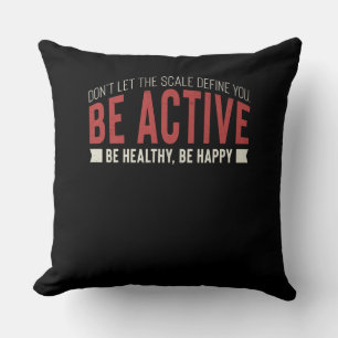 Fitness Gym Workout Motivation Cushion