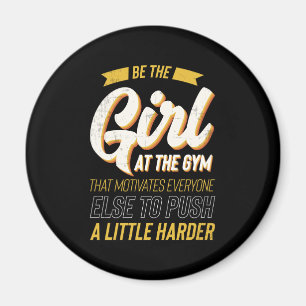 Fitness Gym Workout Motivation Womens Magnet