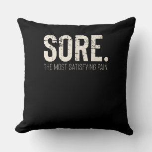 Fitness Gym Workout Motivational Quote Cushion