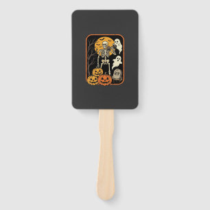 Fitness Halloween Skeleton Ghost Pumpkin Workout D Hand Fan