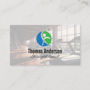 Fitness Health Logo   Gym Business Card