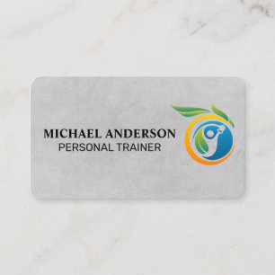 Fitness Health   Workout Logo   Gym Business Card