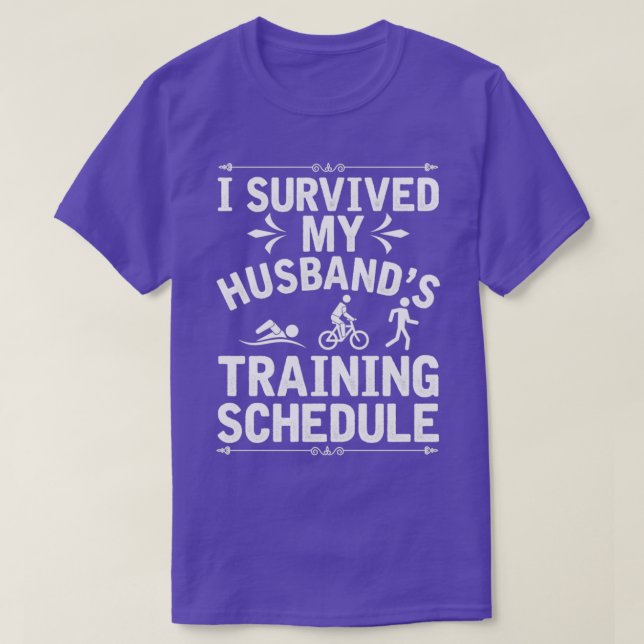 Fitness Husband Triathlon Training Schedule Essent T-Shirt (Design Front)