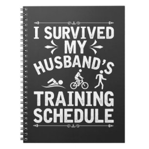 Fitness Husband Triathlon Training Schedule Notebook