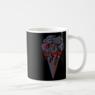Fitness Ice Cream Cone Dumbbell Humour Gym Lovers  Coffee Mug