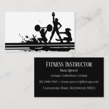 Fitness Instructor Business Card