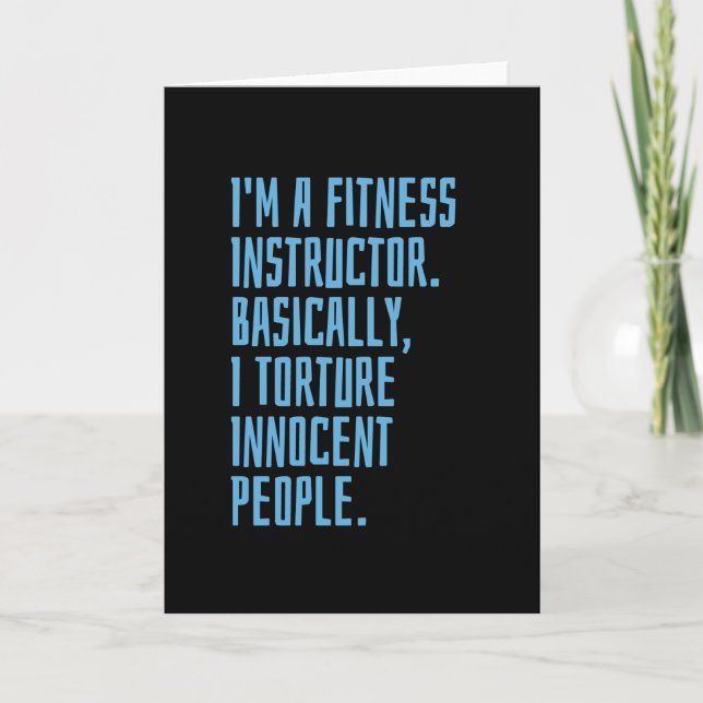 Fitness Instructor Card (Front)