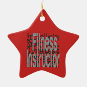 Fitness Instructor Extraordinaire Ceramic Ornament