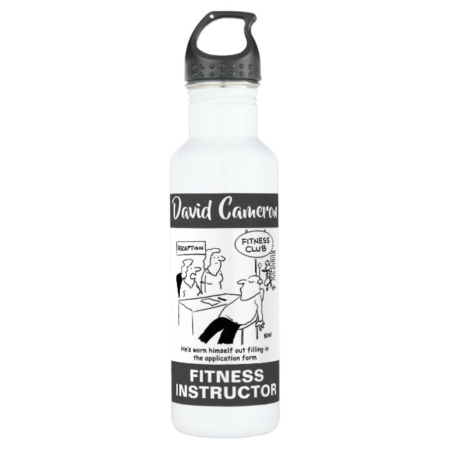 Fitness Instructor or Fitness Coach 710 Ml Water Bottle (Front)