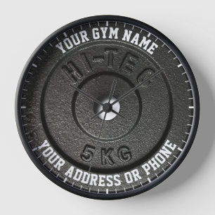 Fitness Instructor Workout Gym Owner Gym Coach Clock
