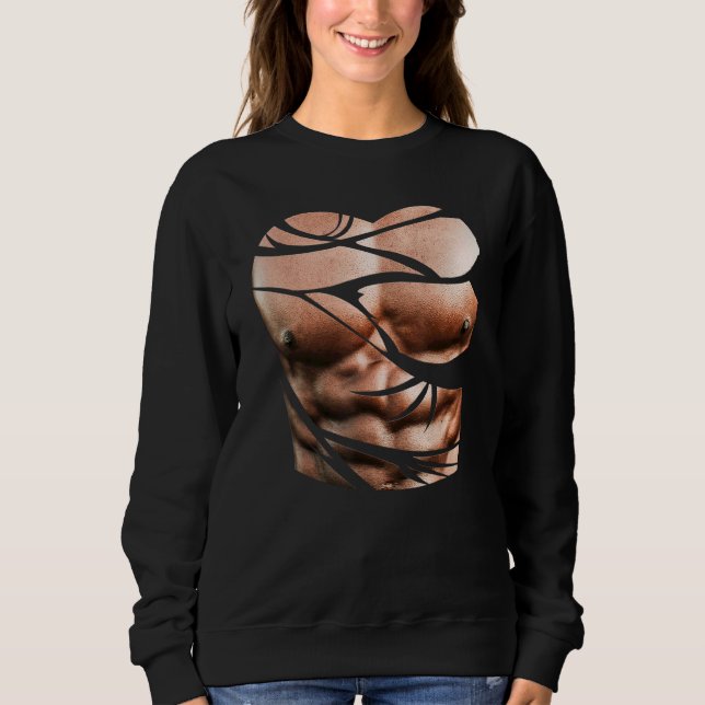 Fitness Instructors Workout  Exercise Muscles Sweatshirt (Front)