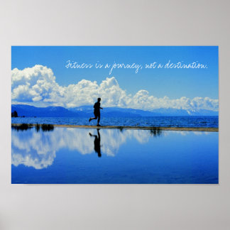 Fitness is a journey, not a destination. poster