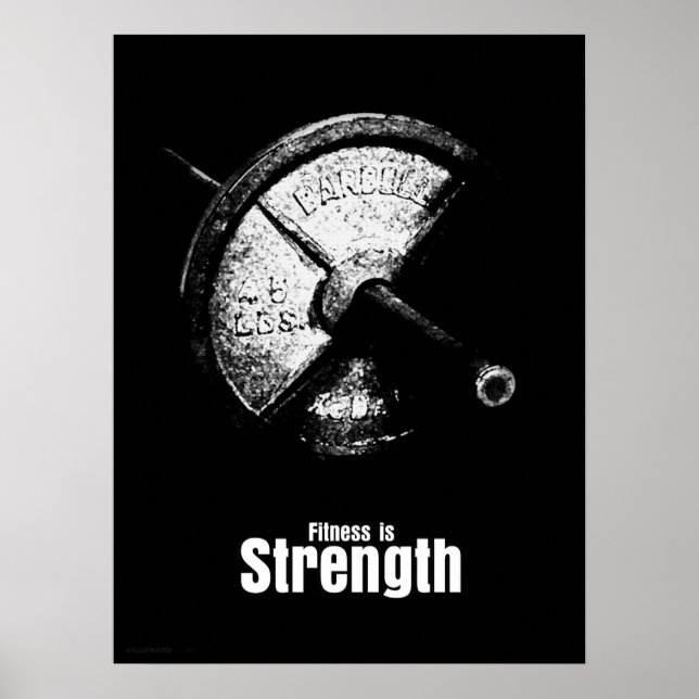 Fitness Is - Strength Poster (Front)