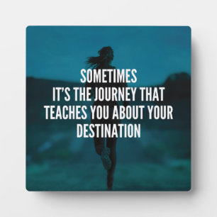 Fitness Journey - Women's Workout Motivational Plaque