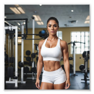 Fitness Latina Girl Photo Print
