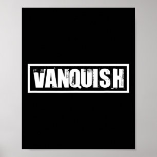 Fitness Lovers Vanquish Fitness Trainer Bodybuilde Poster