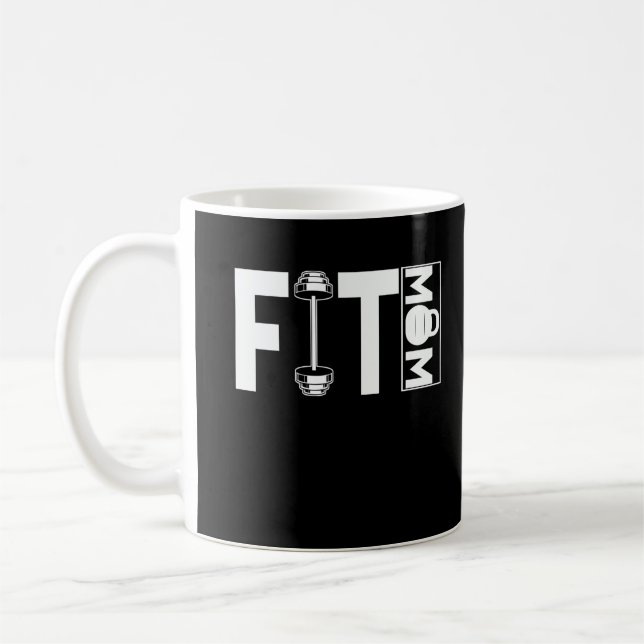 Fitness Mama Gym Weightlifting Mum Coffee Mug (Left)