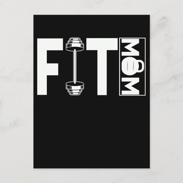 Fitness Mama Gym Weightlifting Mum Postcard (Front)