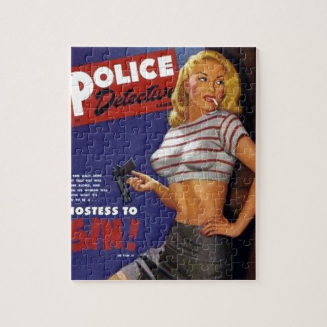 Fitness Model smoking Jigsaw Puzzle (Vertical)