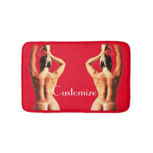 Fitness Model Tanlines Thunder_Cove Bath Mat