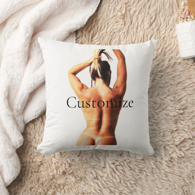Fitness Model Tanlines Thunder_Cove  Cushion (Blanket)