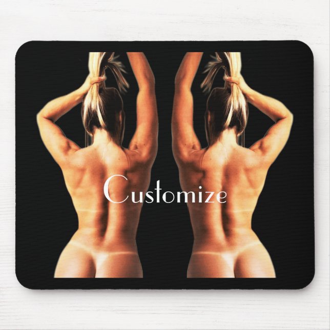 Fitness Model Tanlines Thunder_Cove  Mouse Pad (Front)