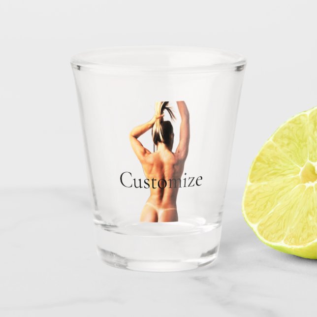 Fitness Model Tanlines Thunder_Cove  Shot Glass (Front)