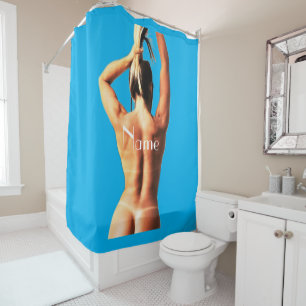 Fitness Model Tanlines Thunder_Cove  Shower Curtain