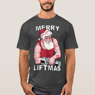 Fitness Motivation Christmas Weight Training Worko T-Shirt